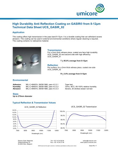 High Durability Anti-reflection Coating