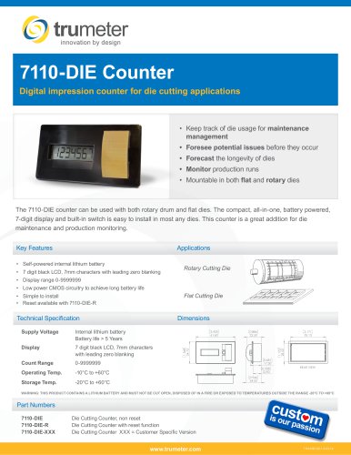 7110-DIE Counter