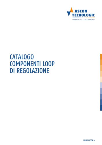 CATALOGO COMPONENTI LOOP DI REGOLAZIONE