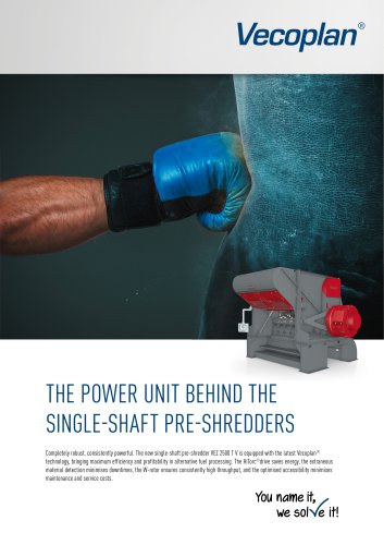 Single-shaft pre-shredder