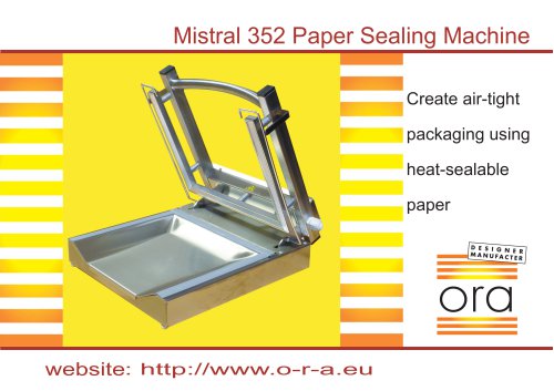 Mistral 352 Paper Sealing Machine