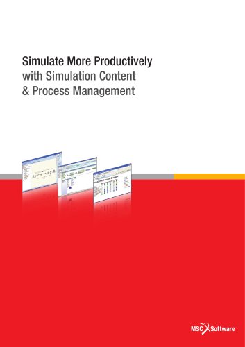 SimManager : simulate more productively with simulation content & process management