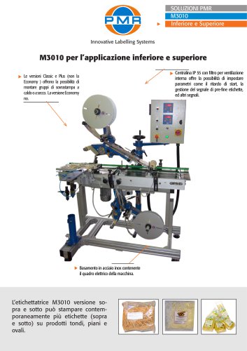 M3010 per l?etichettatura di guarnizioni sopra e sotto