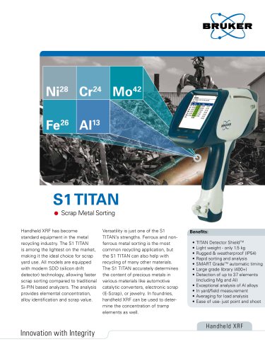 S1 TITAN Scrap/Recycling brochure