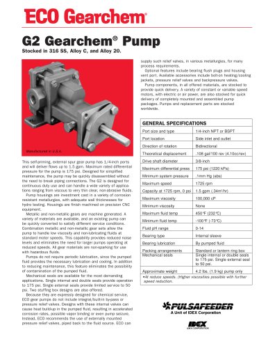 ECO-Gearchem-Series-G2-Specifications