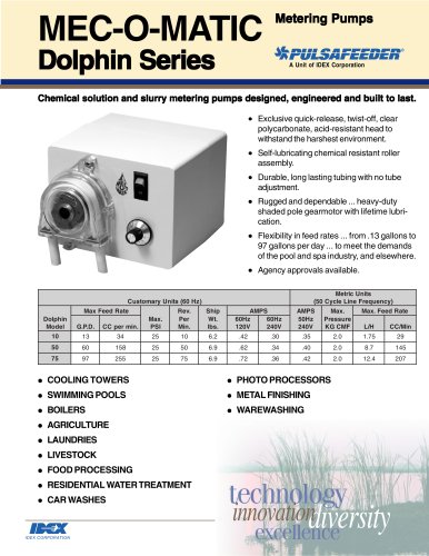 Mec-o-Matic-Dolphin-Specifications