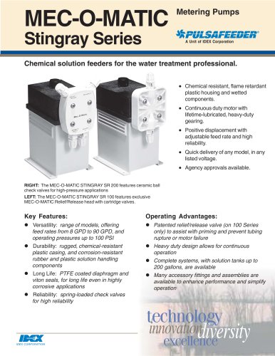 Mec-o-Matic-Stingray-Specifications