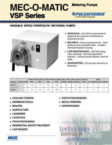 Mec-o-Matic-VSP-Specifications