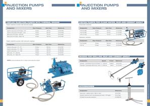 INJECTION PUMPS AND MIXERS