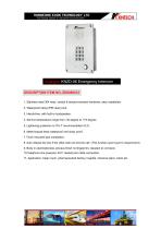 Emergency intercom flush mounted KNZD-06 analogue