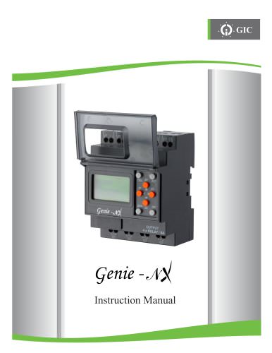 MANUAL FOR MINI PLC GENIE-NX