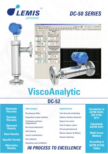 DC-52 In Flow Density and Viscosity Meter