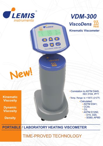 Portable/Laboratory Heating Viscomoter VDM 300 Heat