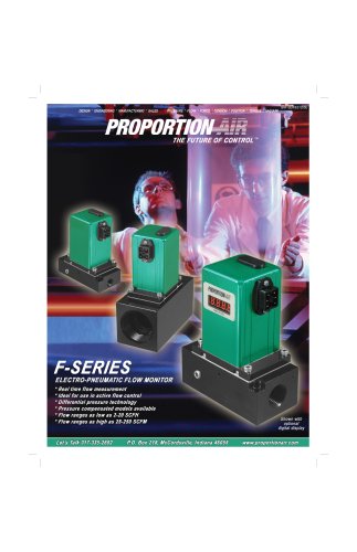 F-SERIES ELECTRO-PNEUMATIC FLOW MONITOR