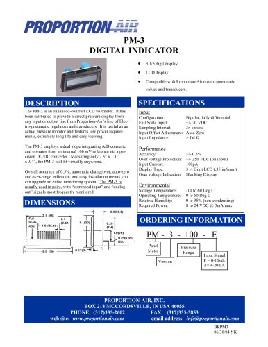 PM-3 DIGITAL INDICATOR