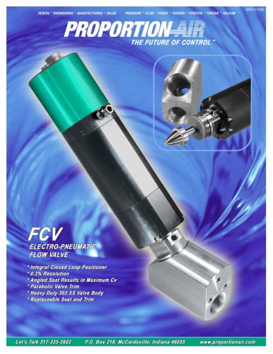 V ELECTRO-PNEU. FLOW VALVE