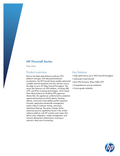 HP Firewall Series