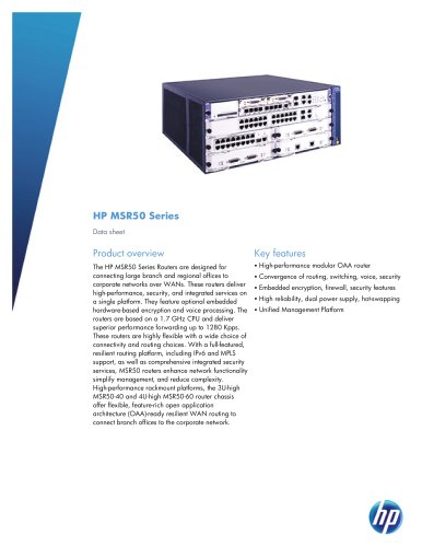 HP MSR50 Series