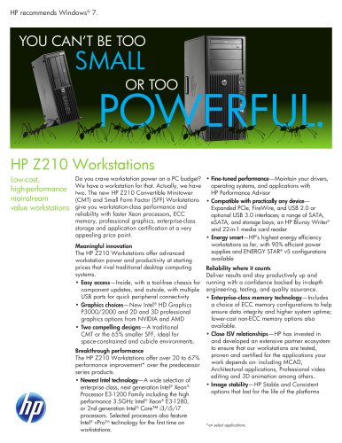 HP Z210 Workstations