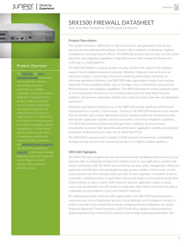 SRX1500 FIREWALL DATASHEET