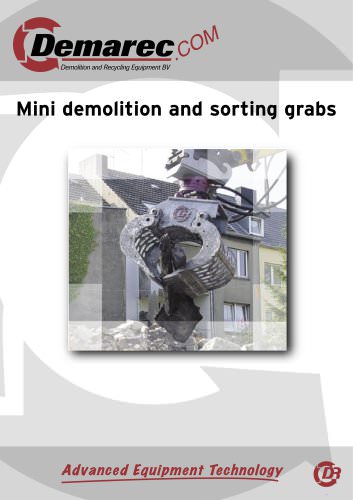 Mini demolition and sorting grabs