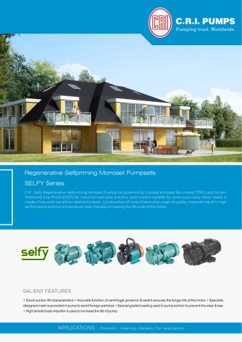 Centrifugal Self Priming Pumps-Selfy
