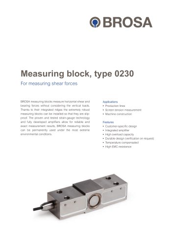 Measuring block, type 0230