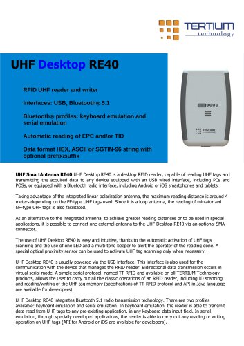 UHF Desktop RE40