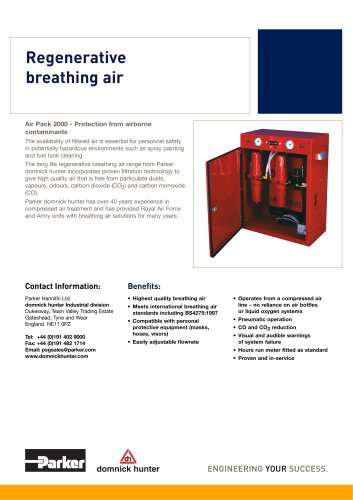 Regenerative breathing air