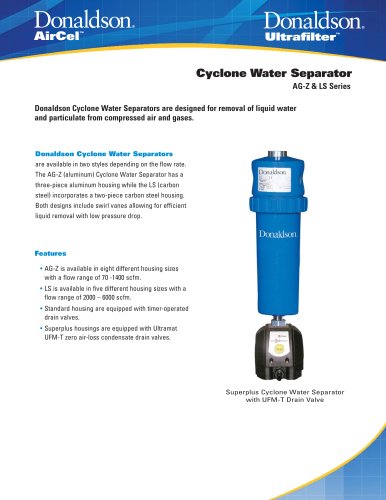 Cyclone Water Separator AG-Z & LS Series