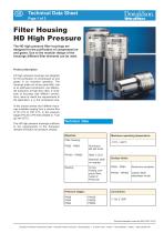 Filter Housing HD High Pressure