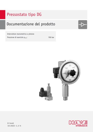 Pressostato tipo DG 2025