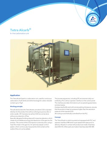 Tetra Alcarb® In–line carbonation unit