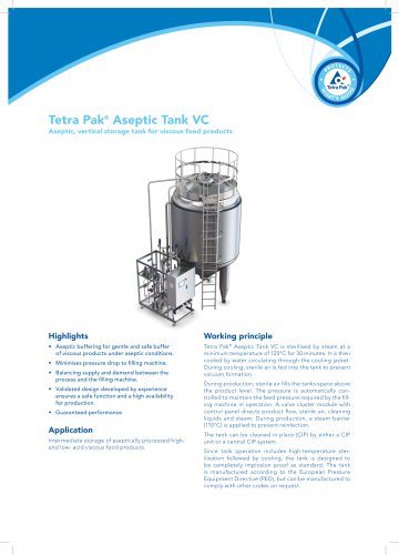 Tetra Pak® Aseptic Tank VC