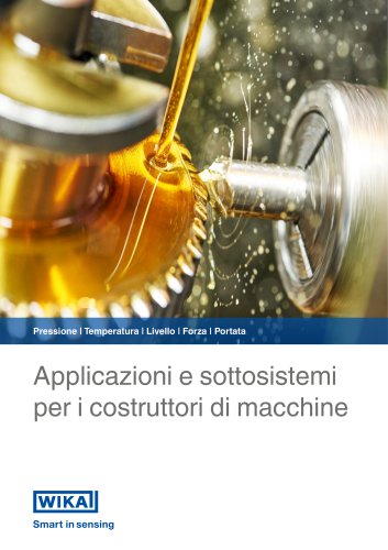 Pressione | Temperatura | Livello | Forza | Portata