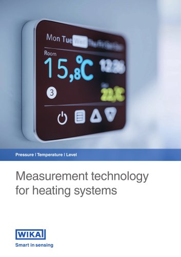 Pressure | Temperature | Level Measurement technology for heating systems