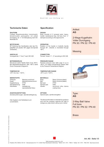 Data sheet AG