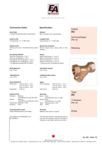 Data sheet BG