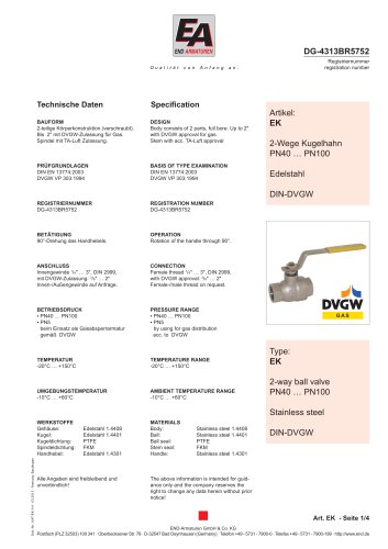 Data sheet ED/EE