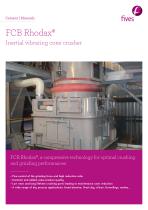 FCB Rhodax® Inertial vibrating cone crusher