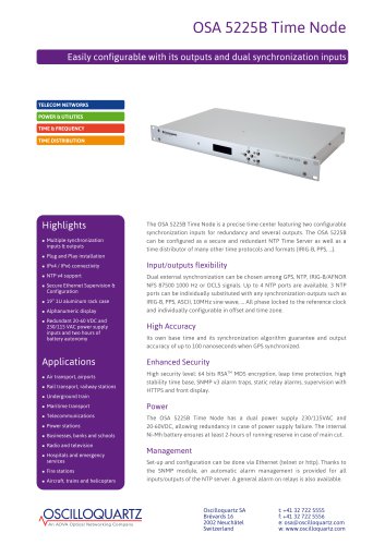 OSA 5225B Time Node