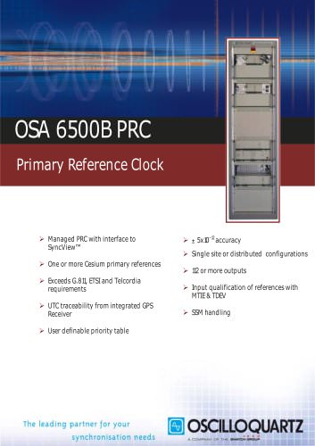 OSA 6500B PRC - Primary Reference Clocks