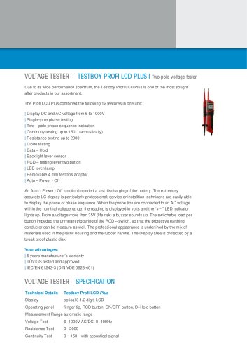 Testboy Profi LCD Plus