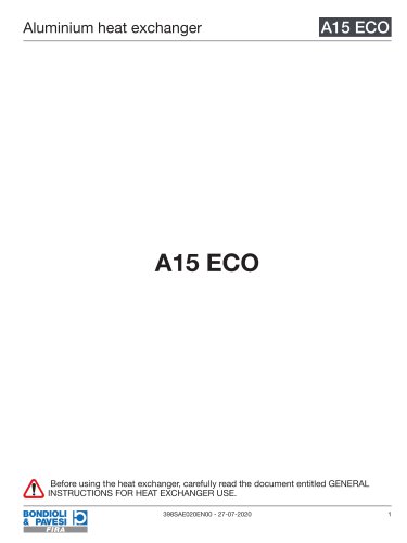 Aluminium Heat Exchanger | A15 ECO