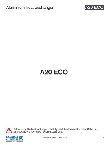 Aluminium Heat Exchanger | A20 ECO