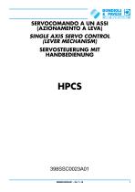 Servocomandi a un assi (azionamento a leva) - HPCS - 1