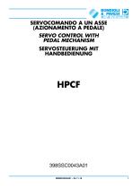 Servocomando a un asse (azionamento a pedale) - HPCF