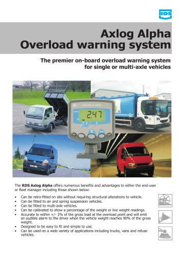 Axlog Alpha Overload warning system