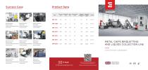 Briquetting machine metal chip
