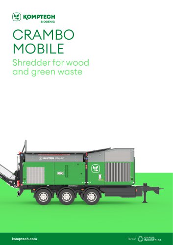 Crambo E-Mobile - Shredder for Wood and Green Waste